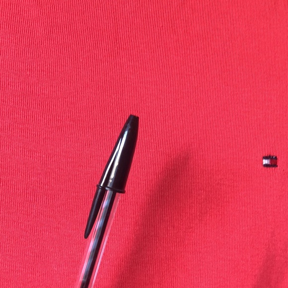 Women’s Shirt Top Tommy Hilfiger Orange Short Sleeve Crew Neck Shirt Size Medium - Picture 7 of 10